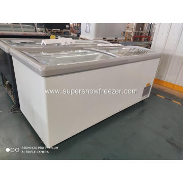 convenience store European large volume deep chest freezer